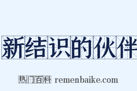 新结识的伙伴是什么意思的图片